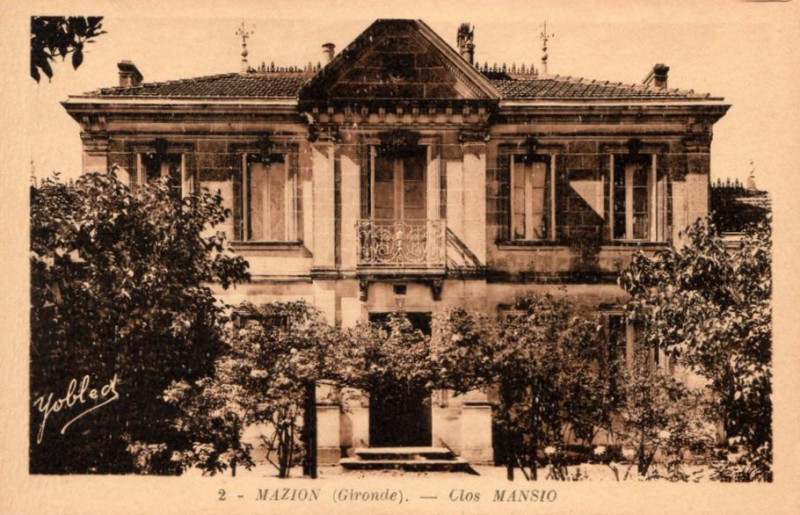 Carte postale ancienne Mazion - clos Mansio