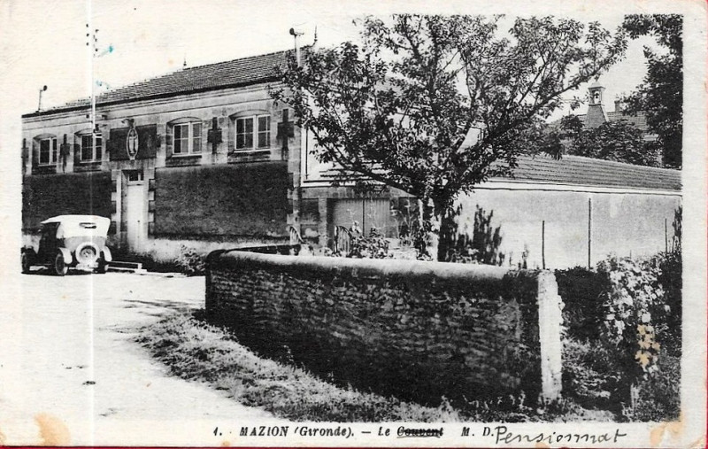 Carte postale ancienne Mazion - Couvent 1