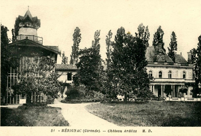 Carte postale ancienne Mérignac - château Ardilos
