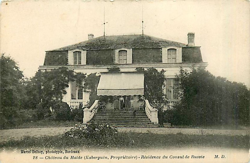 Carte postale ancienne Mérignac - château du Halde