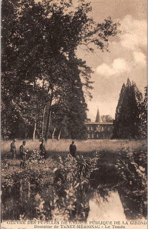 Carte postale ancienne Mérignac - domaine de Tenet 4