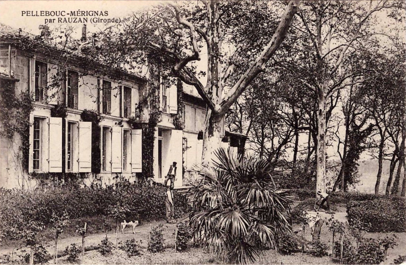Carte postale ancienne Mérignas – château de Pellebouc 2