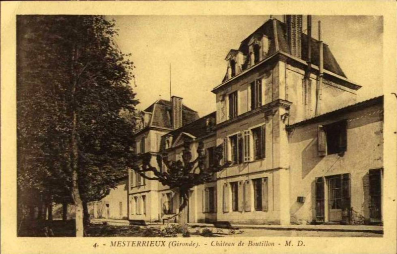 Carte postale ancienne Mesterrieux - château de Boutillon 1