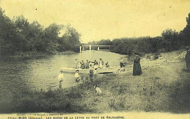 Carte postale ancienne Mios - La Leyre 2