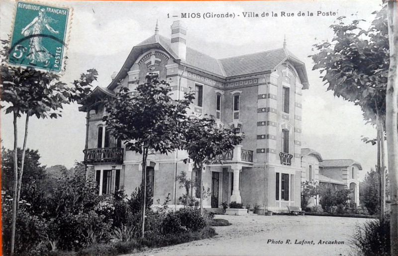 Carte postale ancienne Mios - villa Garnung 2