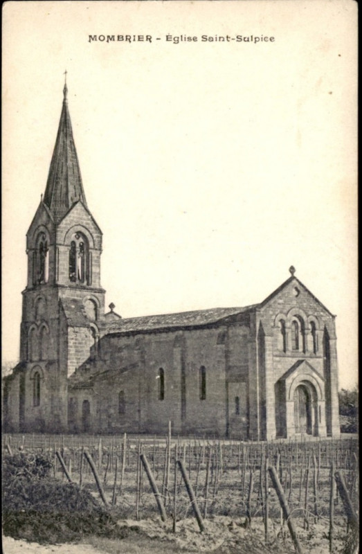 Carte postale ancienne Mombrier - église 2