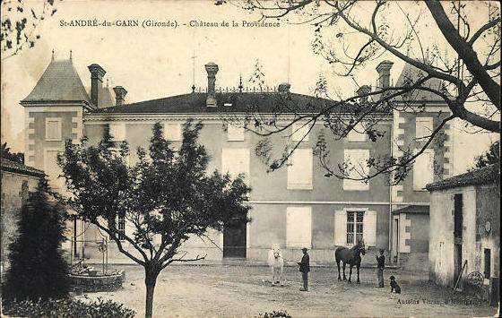 Carte postale ancienne Mongauzy - Saint-André-du-Garn - Château de la Providence