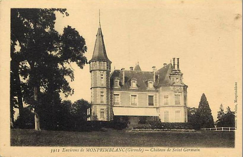 Carte postale ancienne Monprimblanc - château St Germain