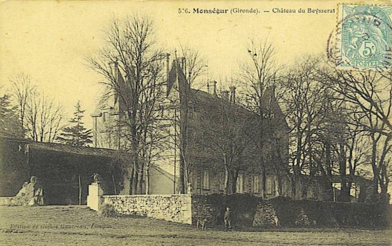 Carte postale ancienne Monségur - château de Beysserat