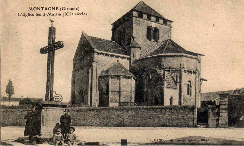 Carte postale ancienne Montagne - église St Martin 2