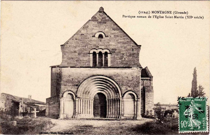 Carte postale ancienne Montagne - église St Martin 3
