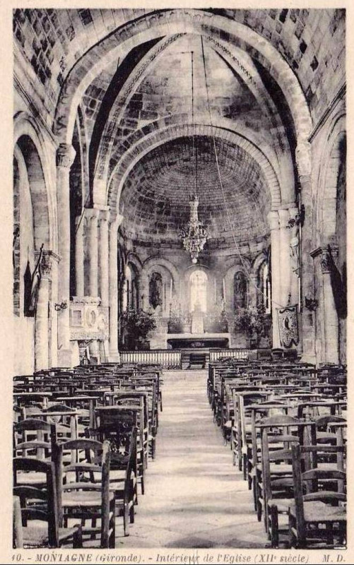 Carte postale ancienne Montagne - église St Martin 4