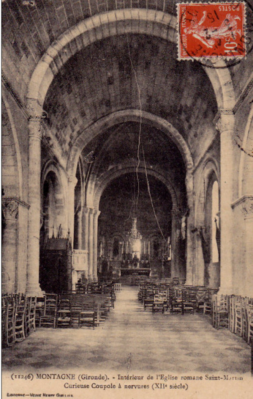 Carte postale ancienne Montagne - église St Martin 5
