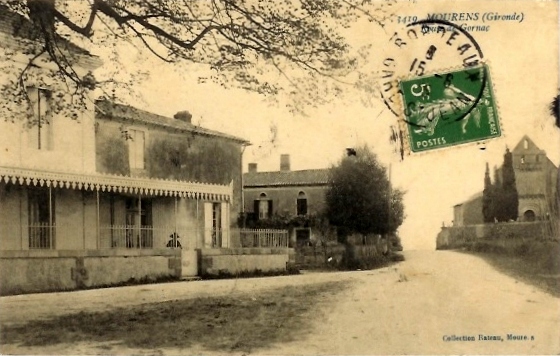 Carte postale ancienne Mourens - bourg 3