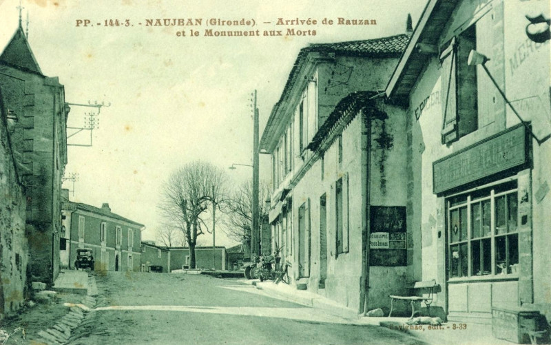 Carte postale ancienne Naujan - bourg