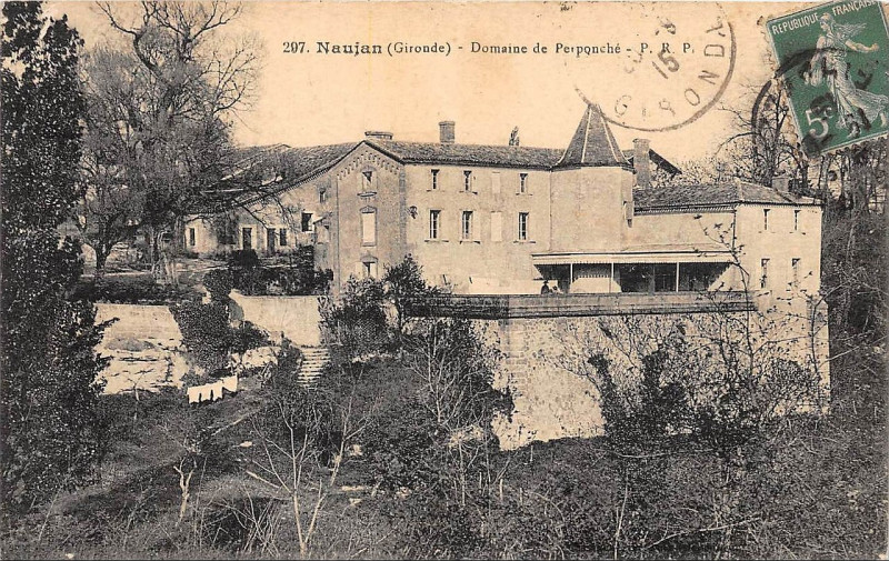 Carte postale ancienne Naujan - domaine de Perponché