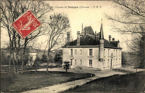 Carte postale ancienne Naujan-et-Postiac - château de Naujan 2