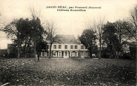 Carte postale ancienne Néac - Château Roussillon