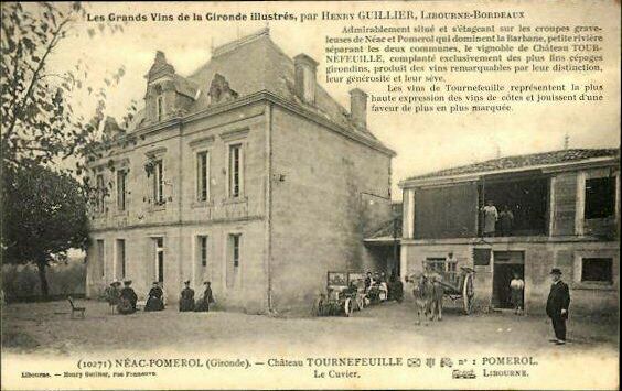 Carte postale ancienne Néac - château Tournefeuille 2