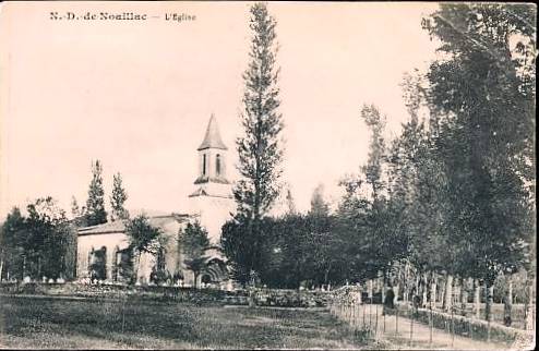 Carte postale ancienne Noaillac - église 1