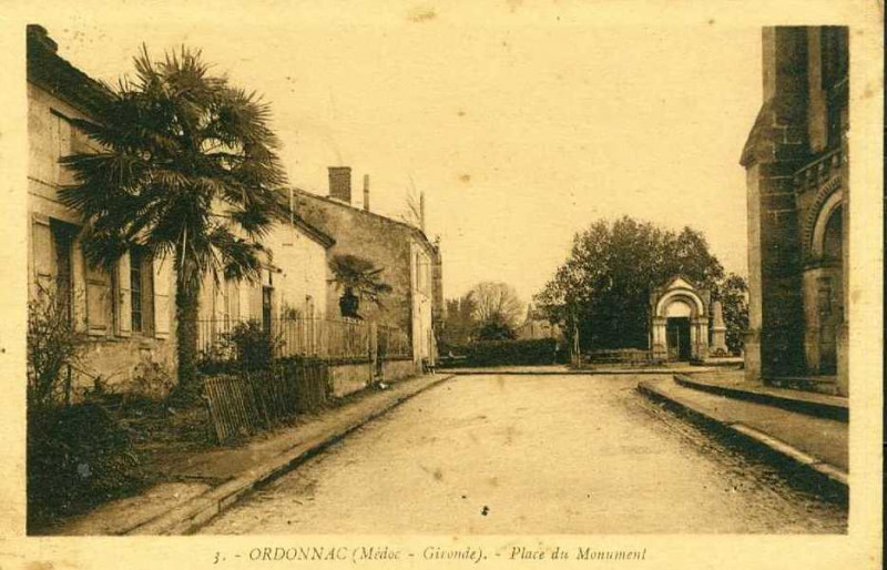 Carte postale ancienne Ordonnac - bourg