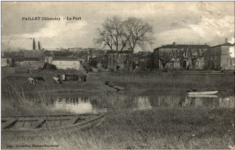 Carte postale ancienne Paillet le port 1