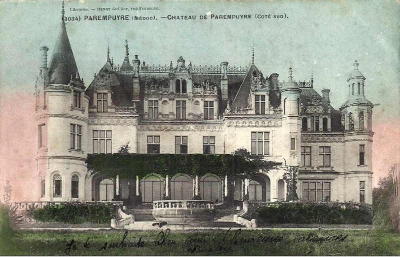 Carte postale ancienne Parempuyre - château 1