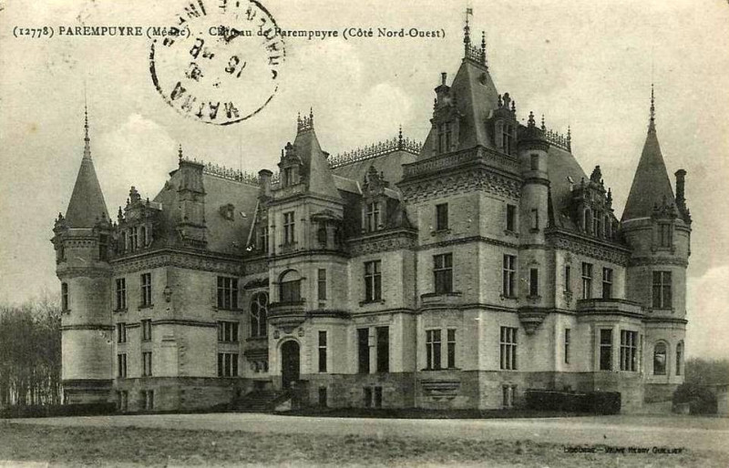 Carte postale ancienne Parempuyre - château 3