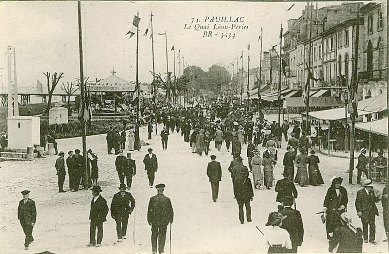 Carte postale ancienne Pauillac - quai Léon Perrier 6