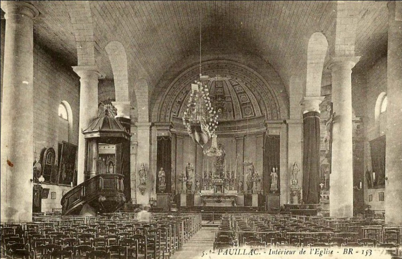 Carte postale ancienne Pauillac - église 6