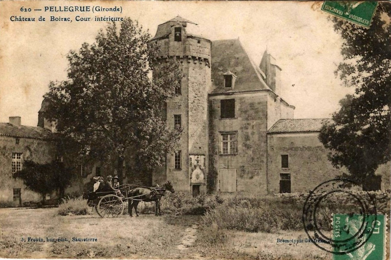 Carte postale ancienne Pellegrue - château Boirac 6