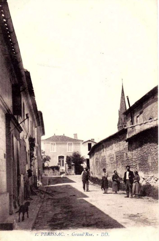 Carte postale ancienne Périssac - bourg 3