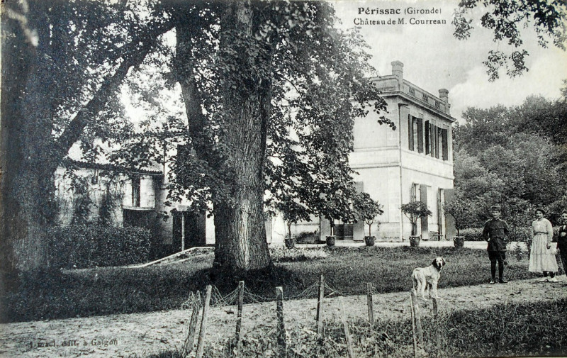 Carte postale ancienne Périssac - château Buisson 2