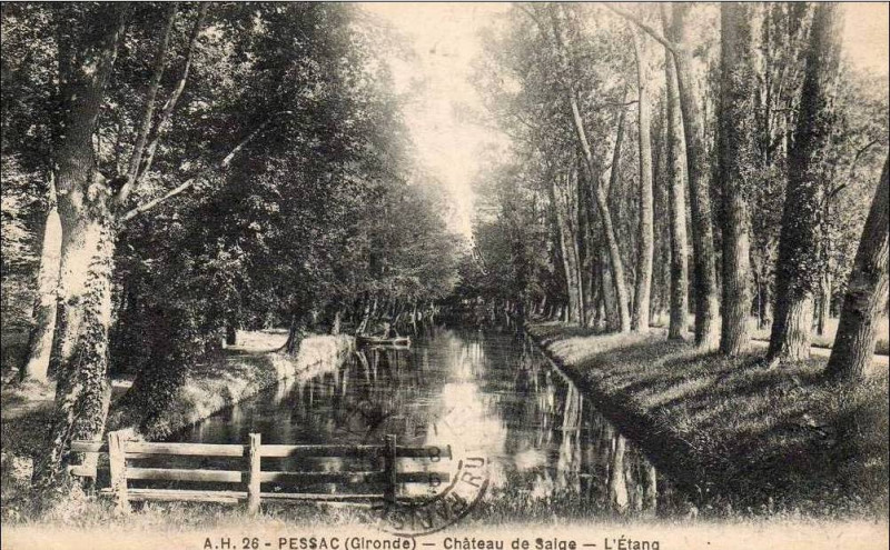 Carte postale ancienne Pessac - château de Saige 3