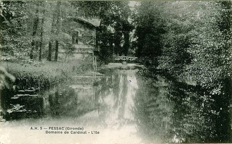 Carte postale ancienne Pessac - domaine de Cardinal