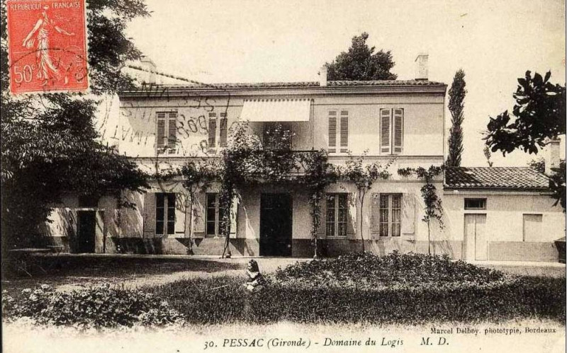Carte postale ancienne Pessac - domaine du Logis