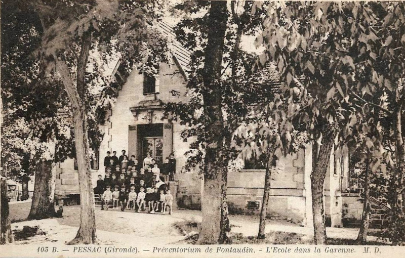 Carte postale ancienne Pessac - Préventorium de Fontaudin