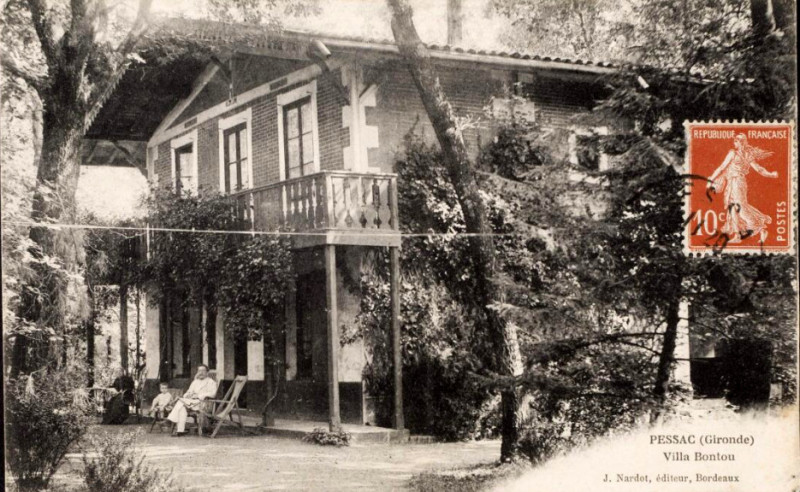 Carte postale ancienne Pessac - Villa Bonton