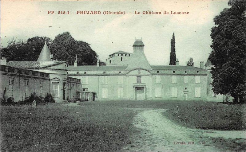 Carte postale ancienne Peujard - château de Lascazes 1