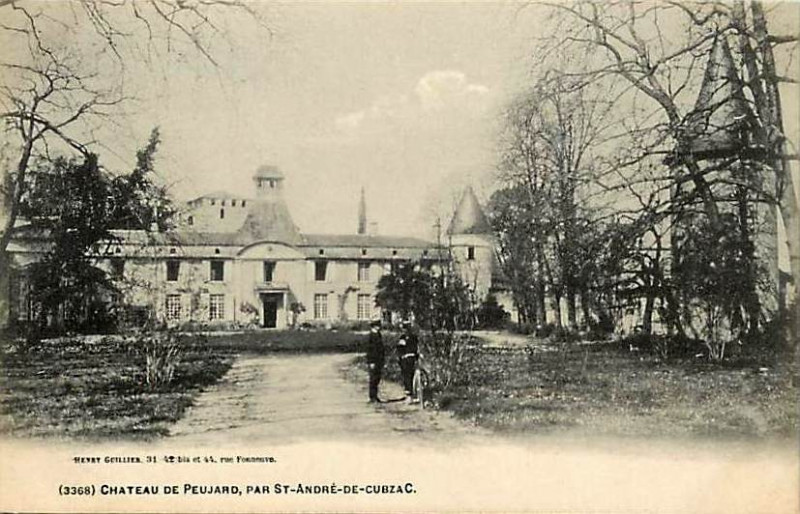 Carte postale ancienne Peujard - château de Lascazes 2