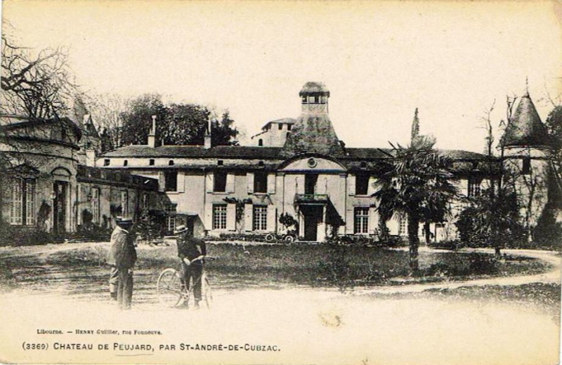 Carte postale ancienne Peujard - château de Lascazes 3