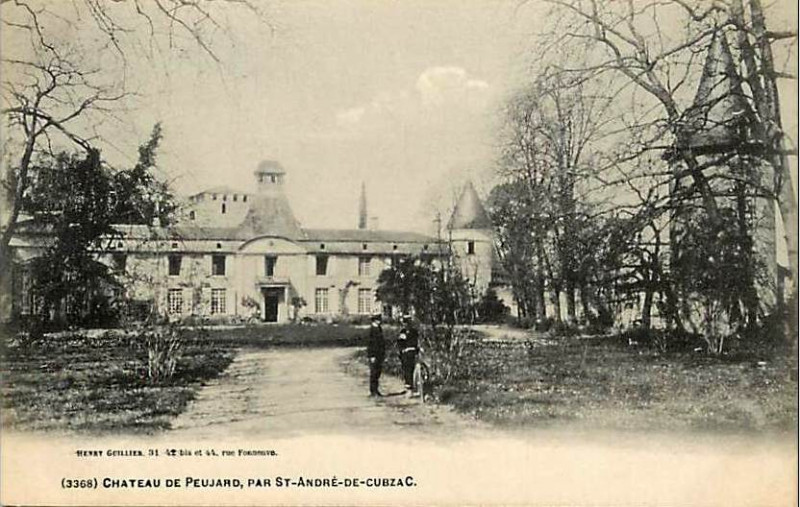 Carte postale ancienne Peujard - château de Lascazes 5