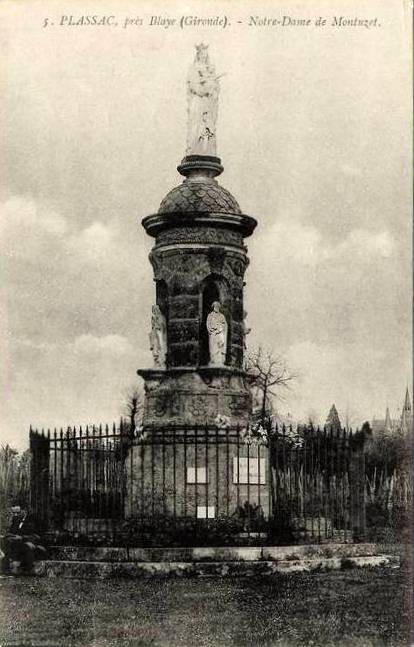 Carte postale ancienne Plassac - N-D de Montuzet