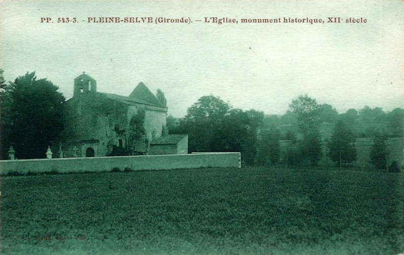 Carte postale ancienne Pleine-Selve - église