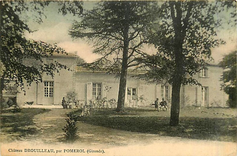 Carte postale ancienne Pomerol - château Drouilleau 1