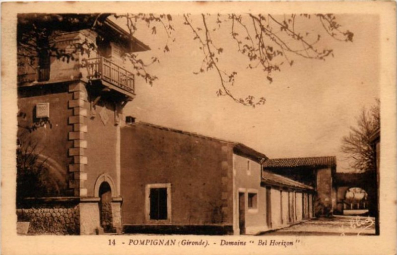 Carte postale ancienne Pompignac - Domaine Bel-Horizon