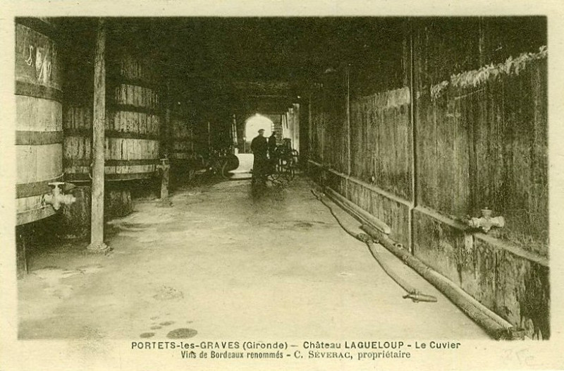 Carte postale ancienne Portets - château Lagueloup 5