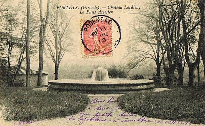 Carte postale ancienne Portets - château Tardieu 6