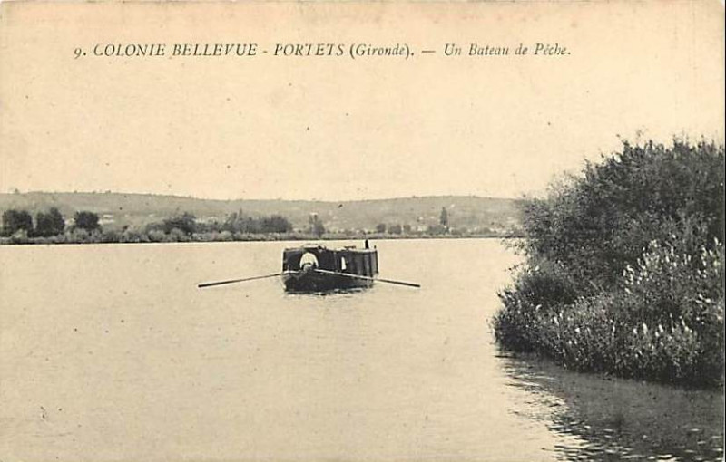 Carte postale ancienne Portets - Colonie Bellevue 5