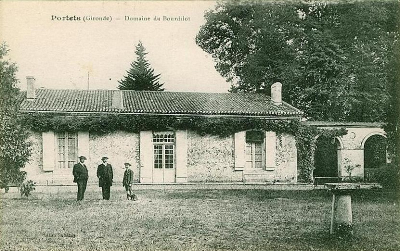 Carte postale ancienne Portets - domaine de Bourdilot 1
